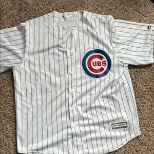 Chicago Cubs White Pinstripe Jersey